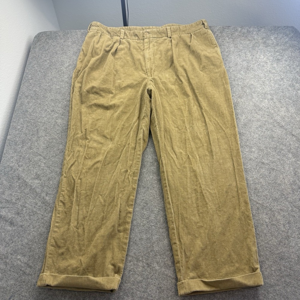 Bills Khakis Corduroy Pants Mens 42x30 Brown Pleated Cuffed M1P USA Made